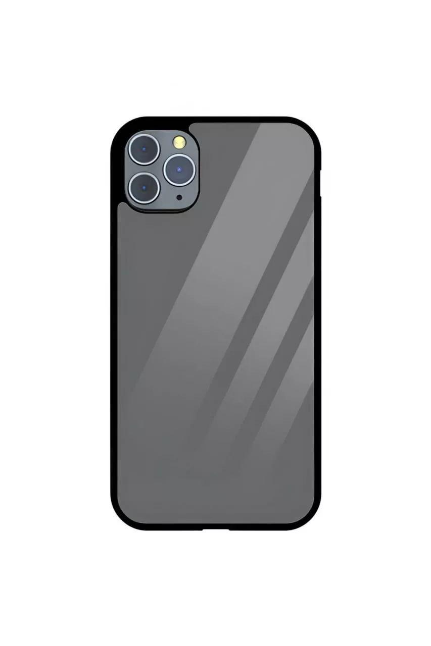 Grey Glass Case Cover for iPhones